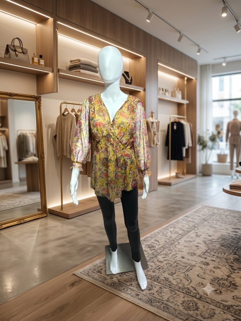 NWOT Anthropologie Multi-Color Floral Blouse